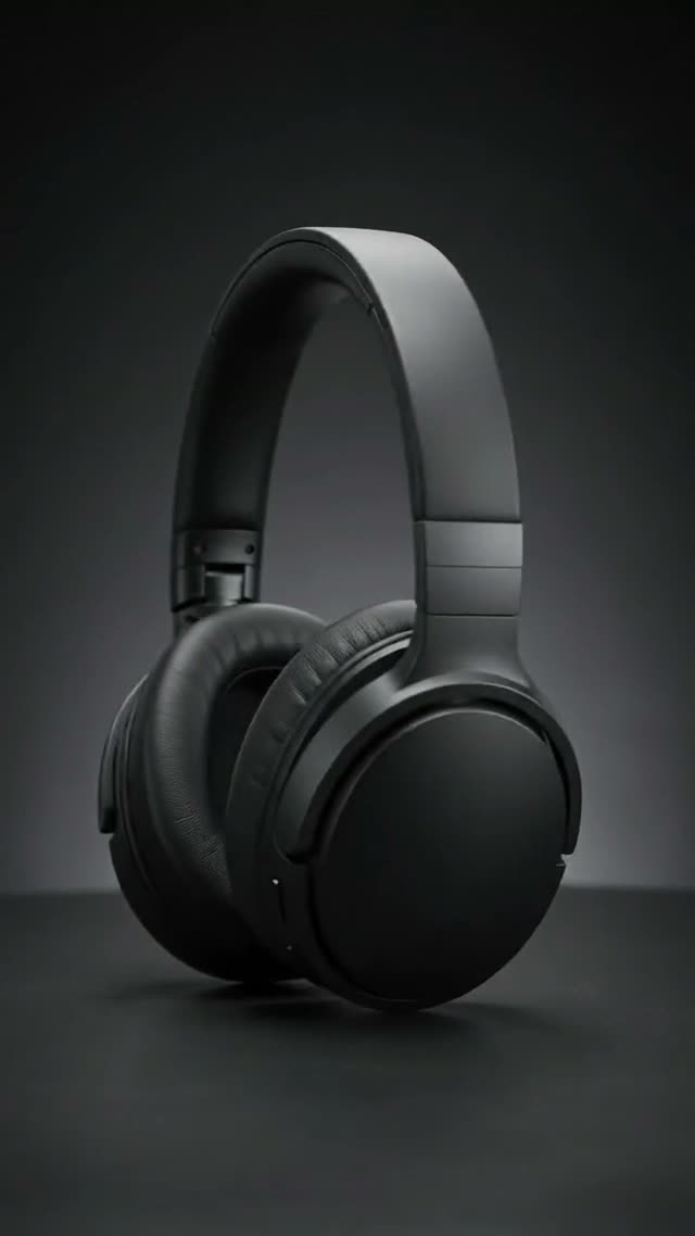 Generated front view showing both headphone cushions