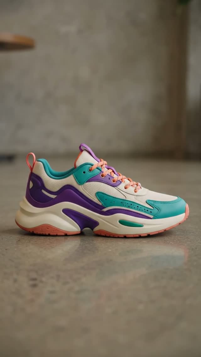 Generated final sneaker product shot outside the box