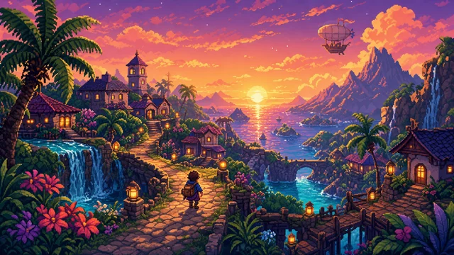 Pixel Paradise example