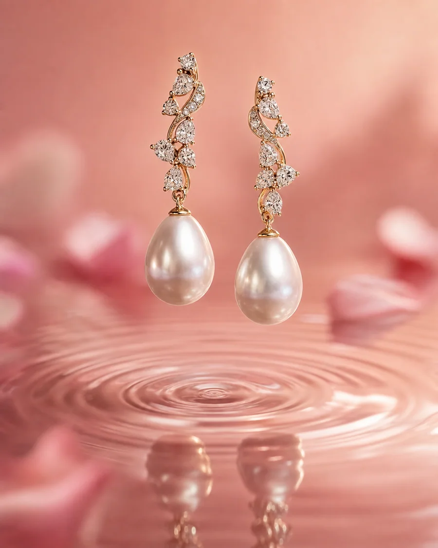 Blush ripples product photography reference
