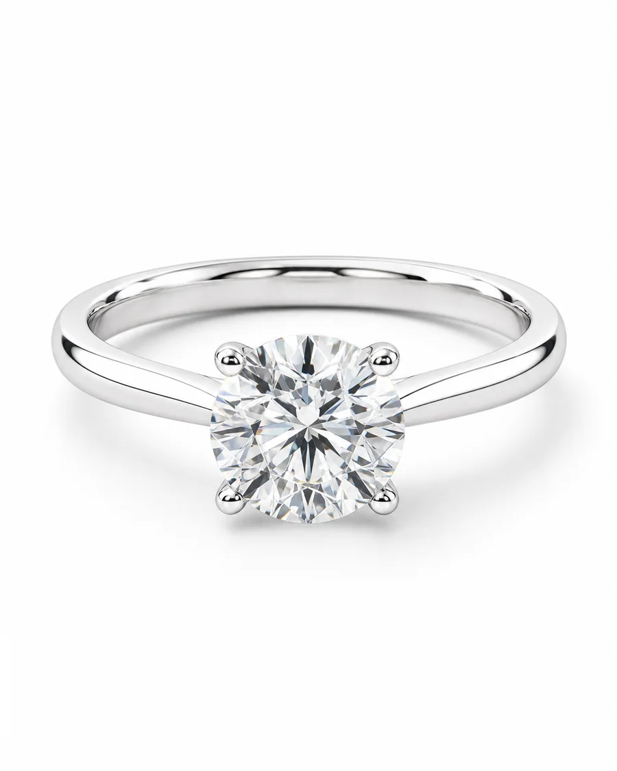 White solitaire product photography reference