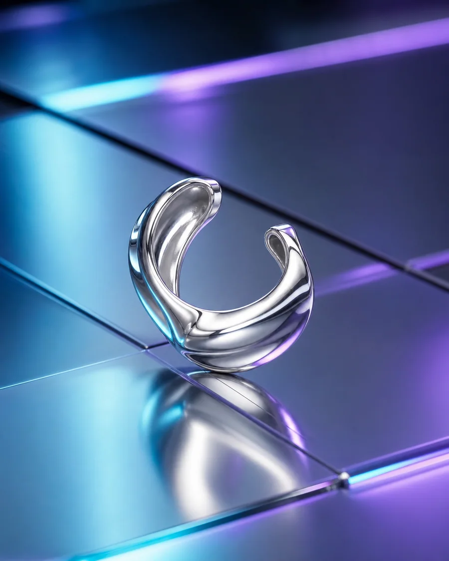 Chrome grid product photography reference