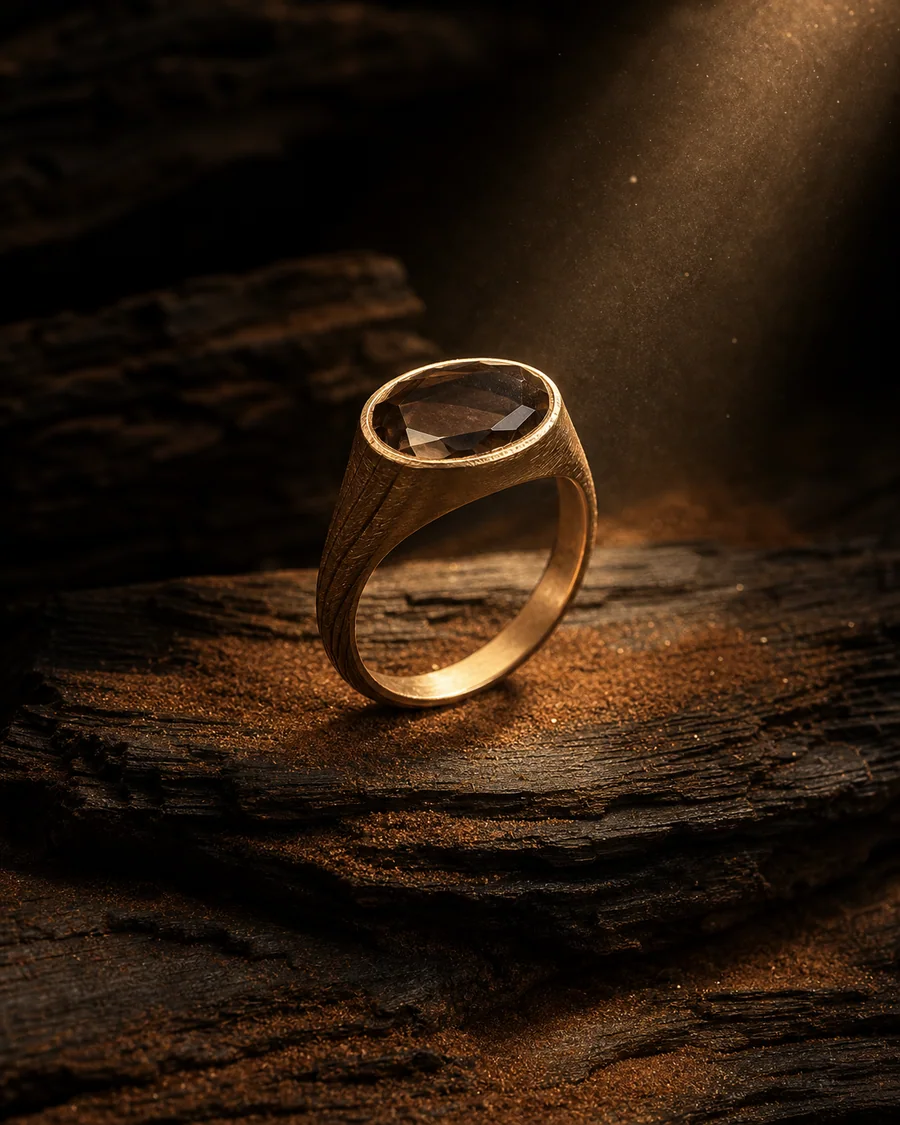Smoky artisan product photography reference