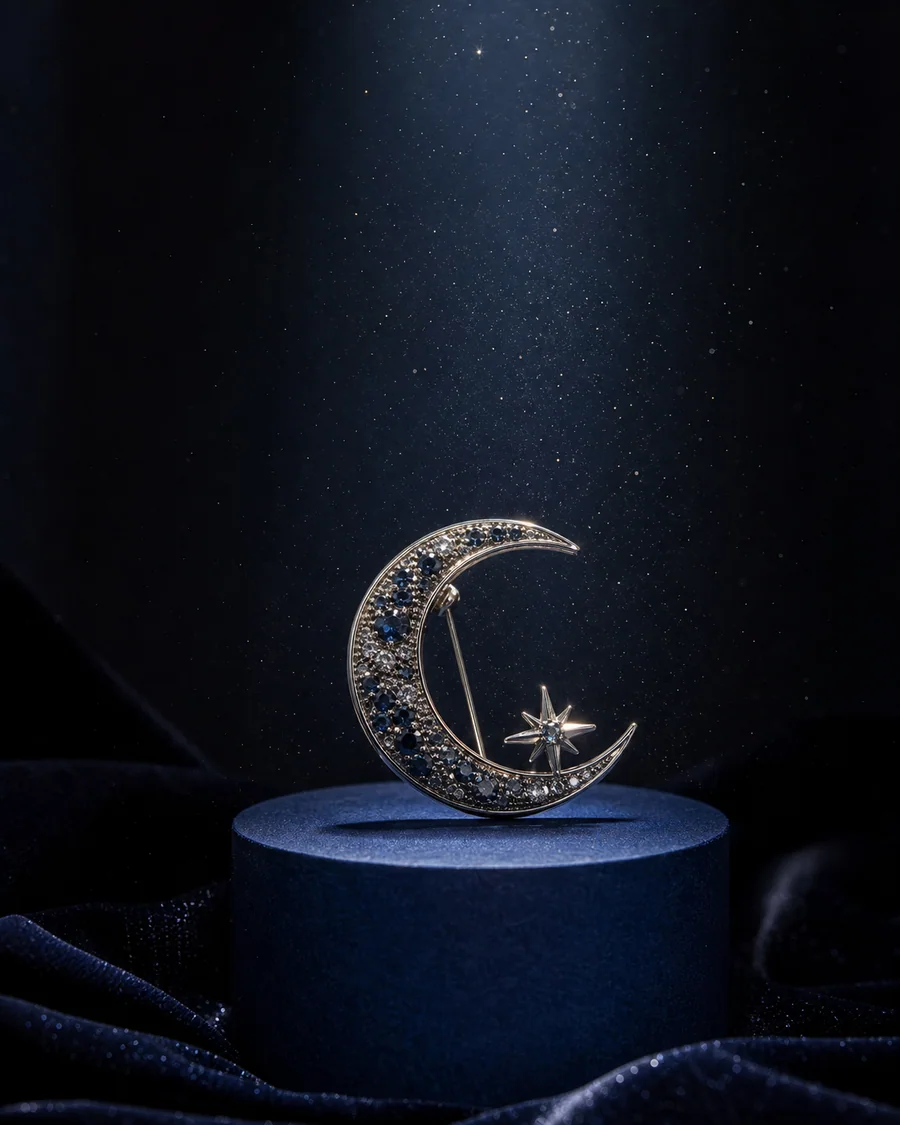 Celestial moon product photography reference