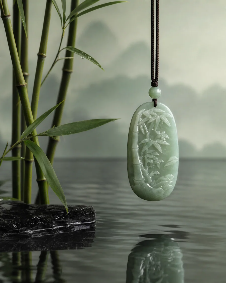 Jade bamboo product photography reference