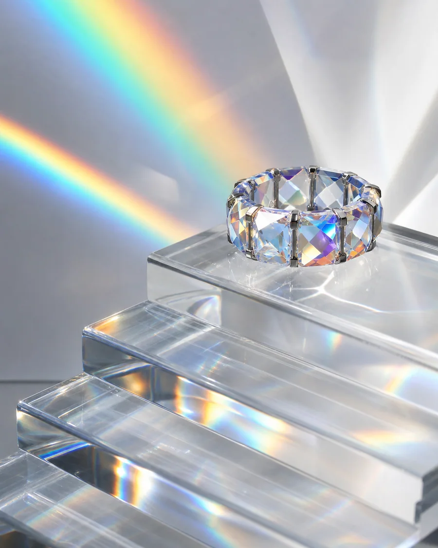Prism stairs product photography reference