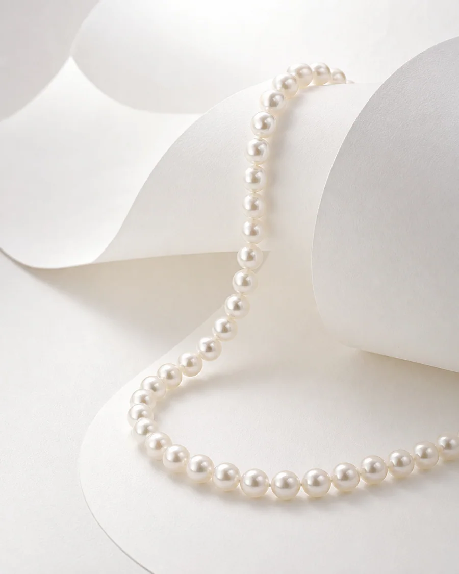 Paper pearls product photography reference