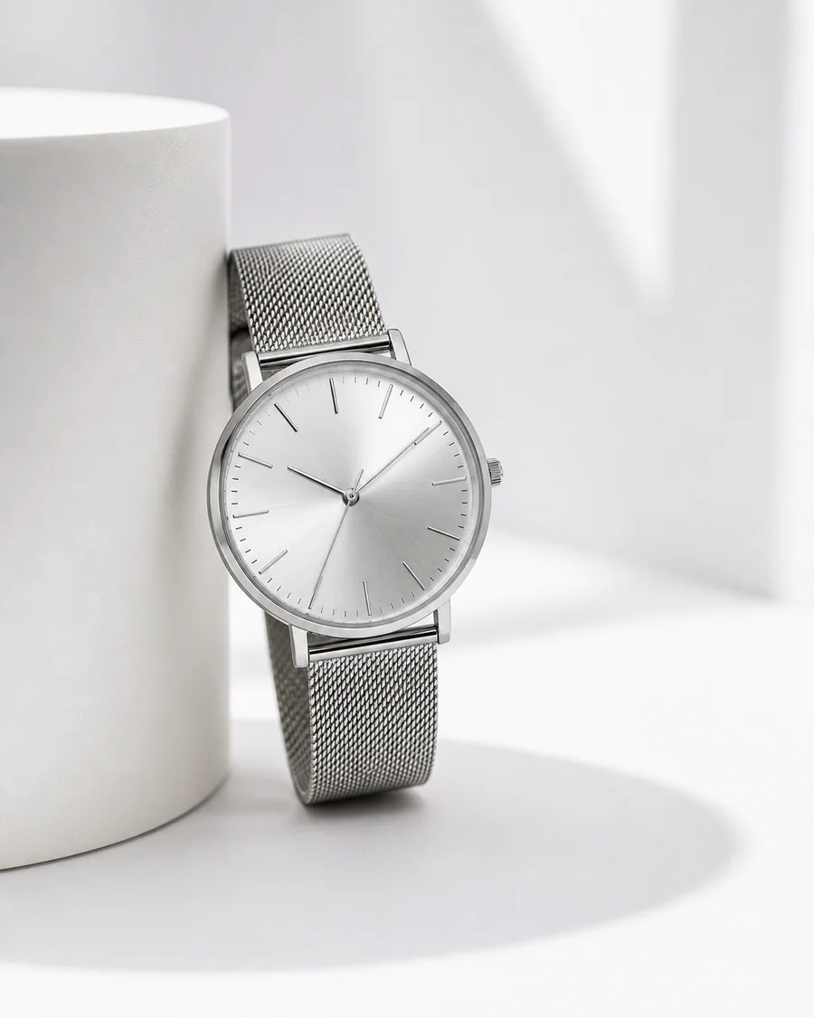 Ceramic watch product photography reference