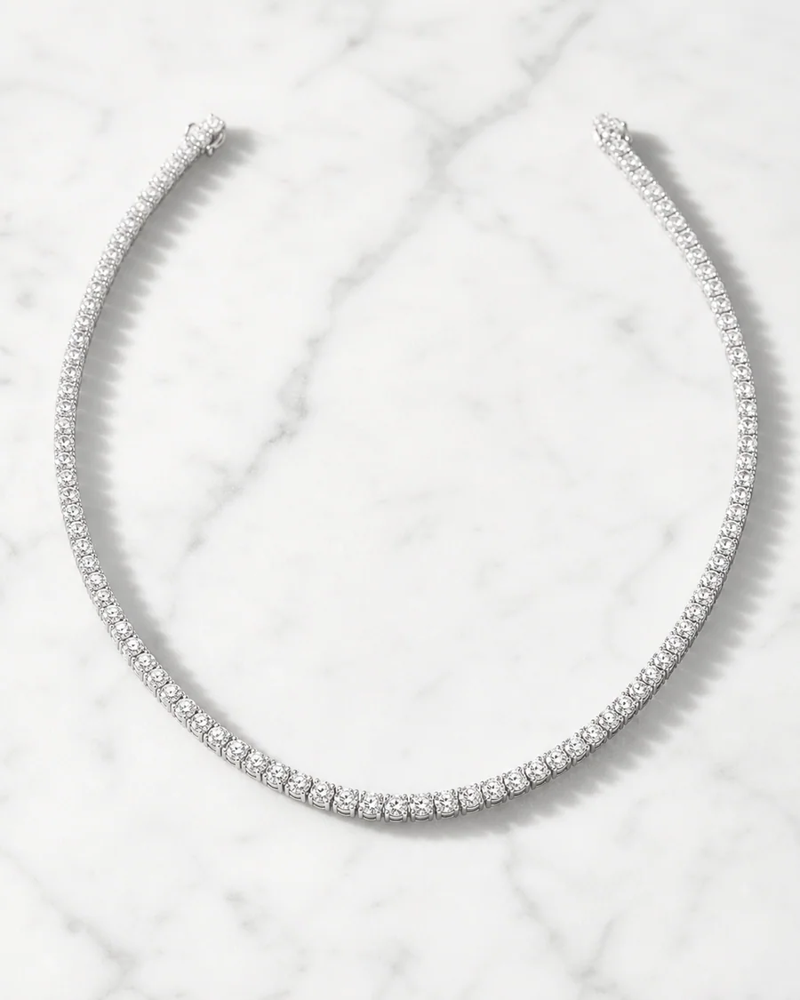 White tennis line product photography reference