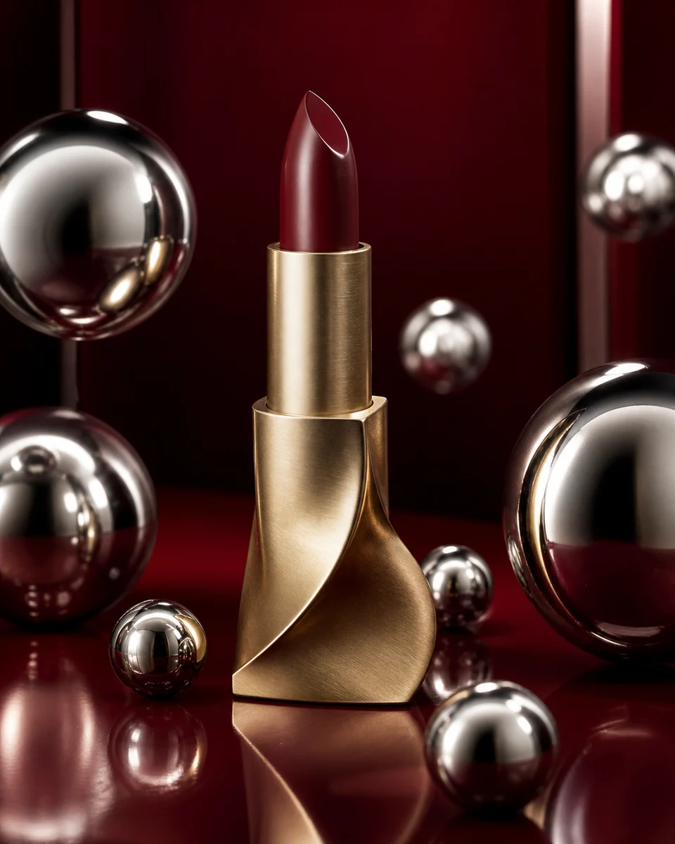Chrome couture product photography reference