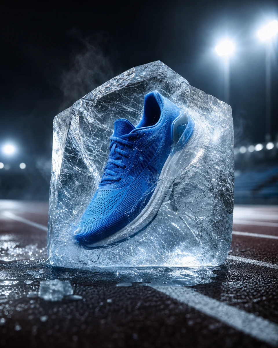 Frozen velocity product photography reference