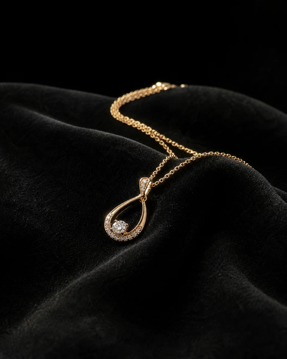 Velvet jewel product photography reference