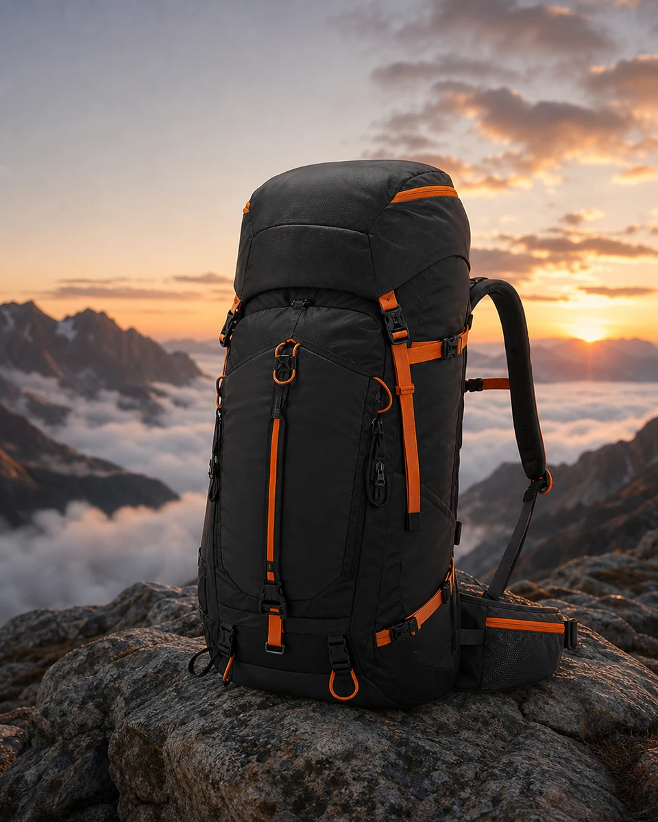 Alpine ascent product photography reference