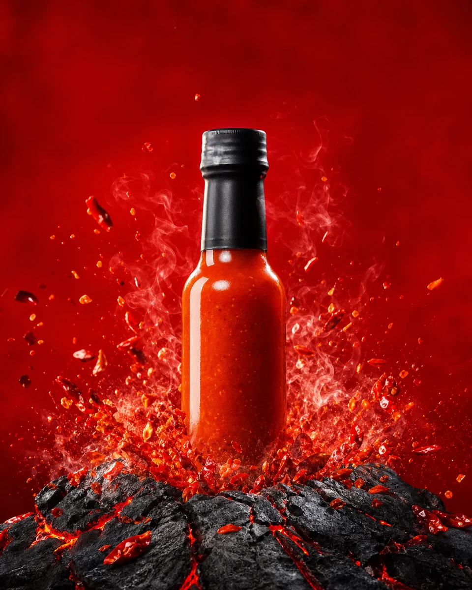 Volcanic heat product photography reference