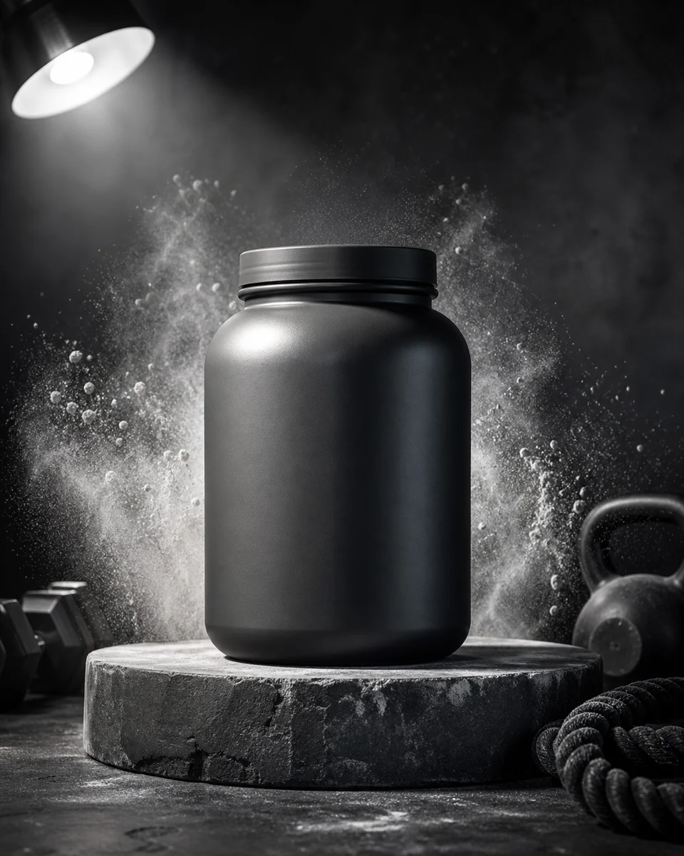 Chalk power product photography reference