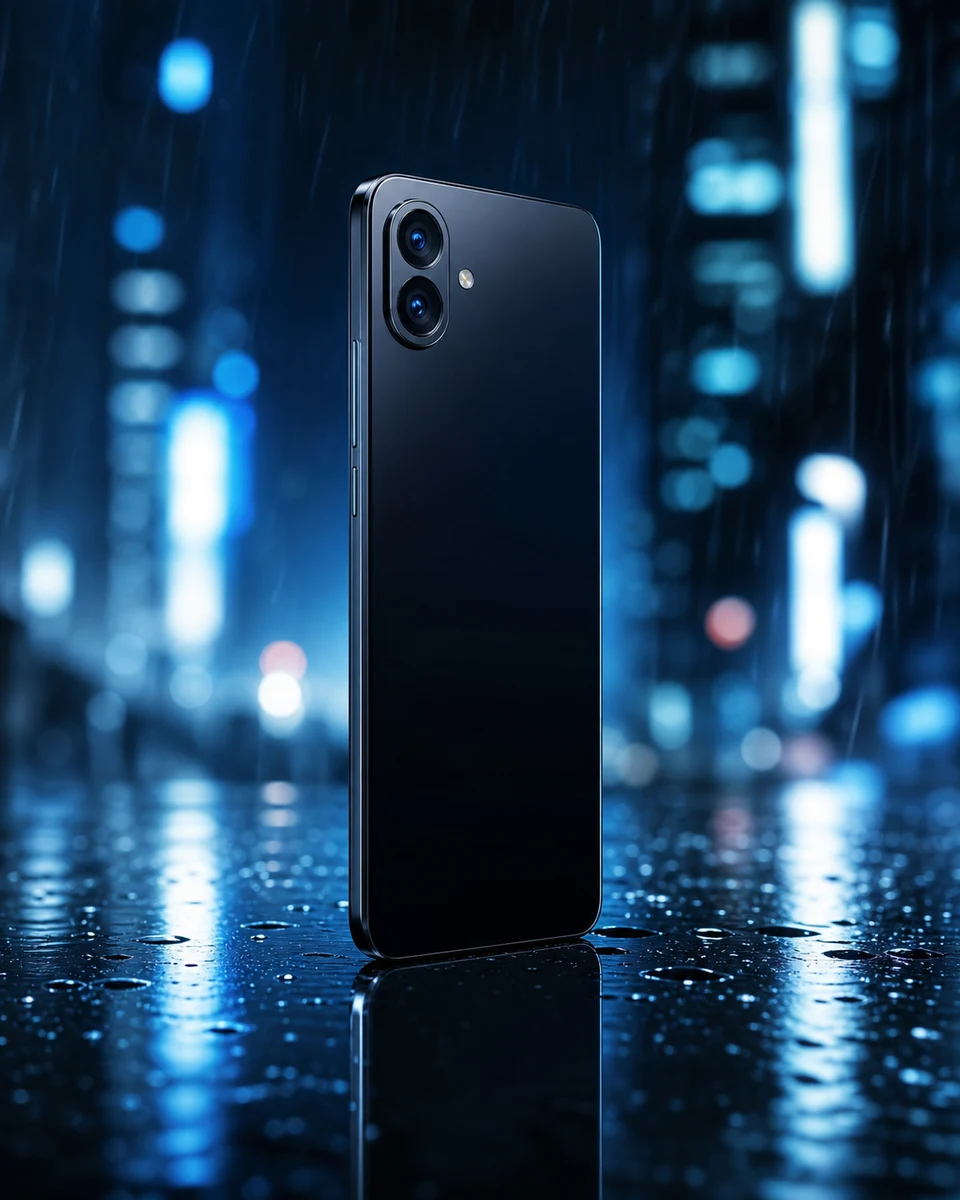 Midnight mobile product photography reference