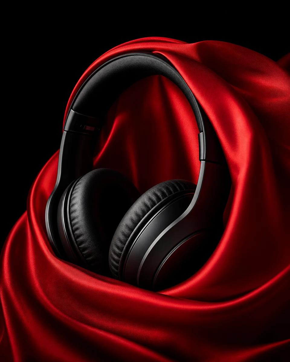Scarlet sound product photography reference