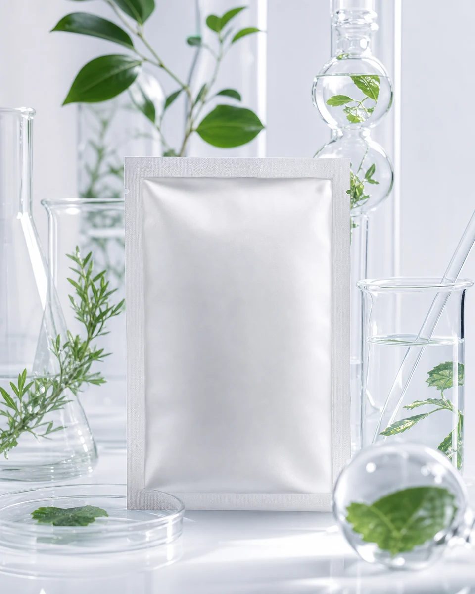 Botanical lab product photography reference