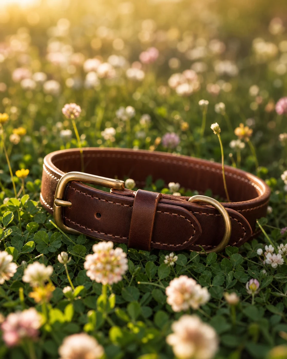 Meadow leather product photography reference