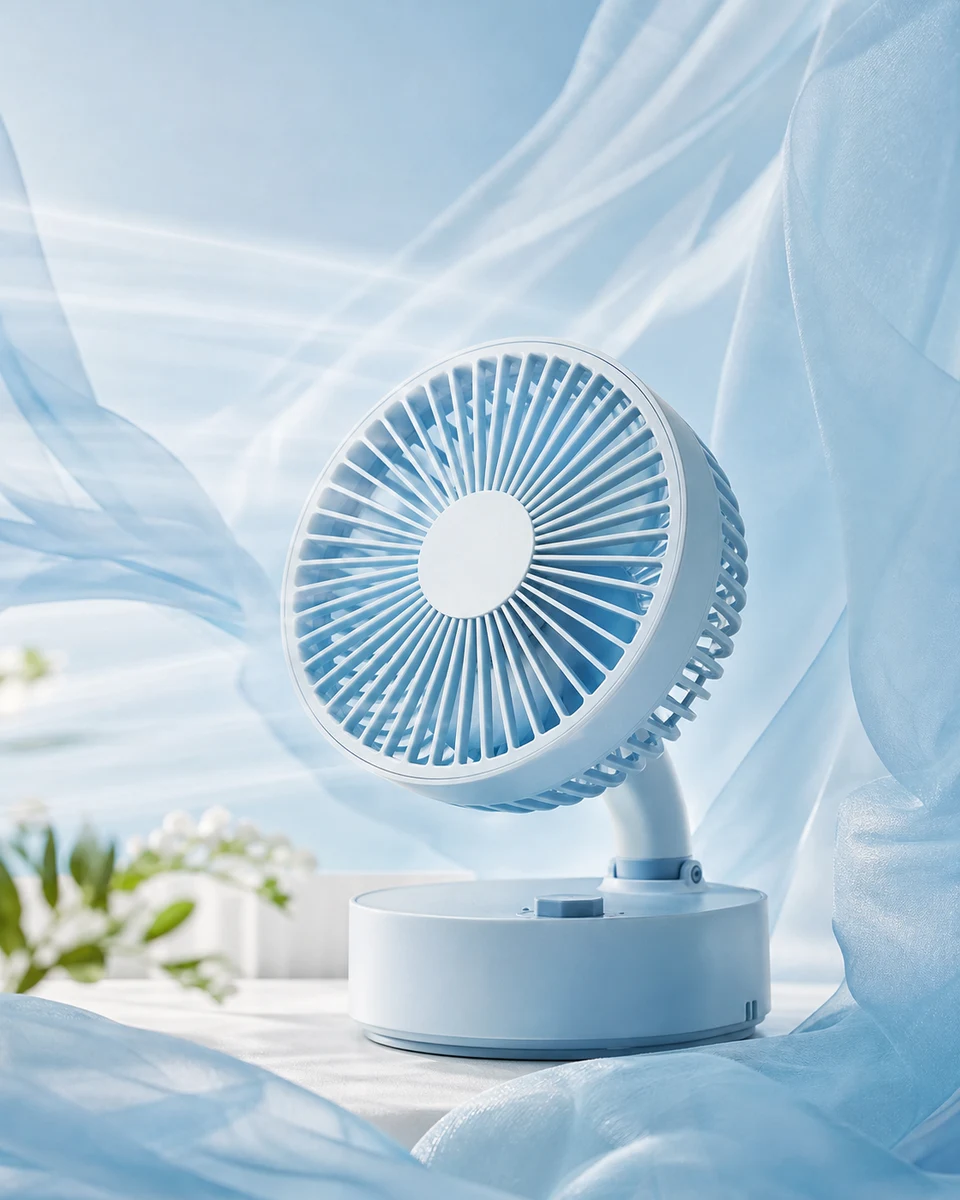 Cool airflow product photography reference